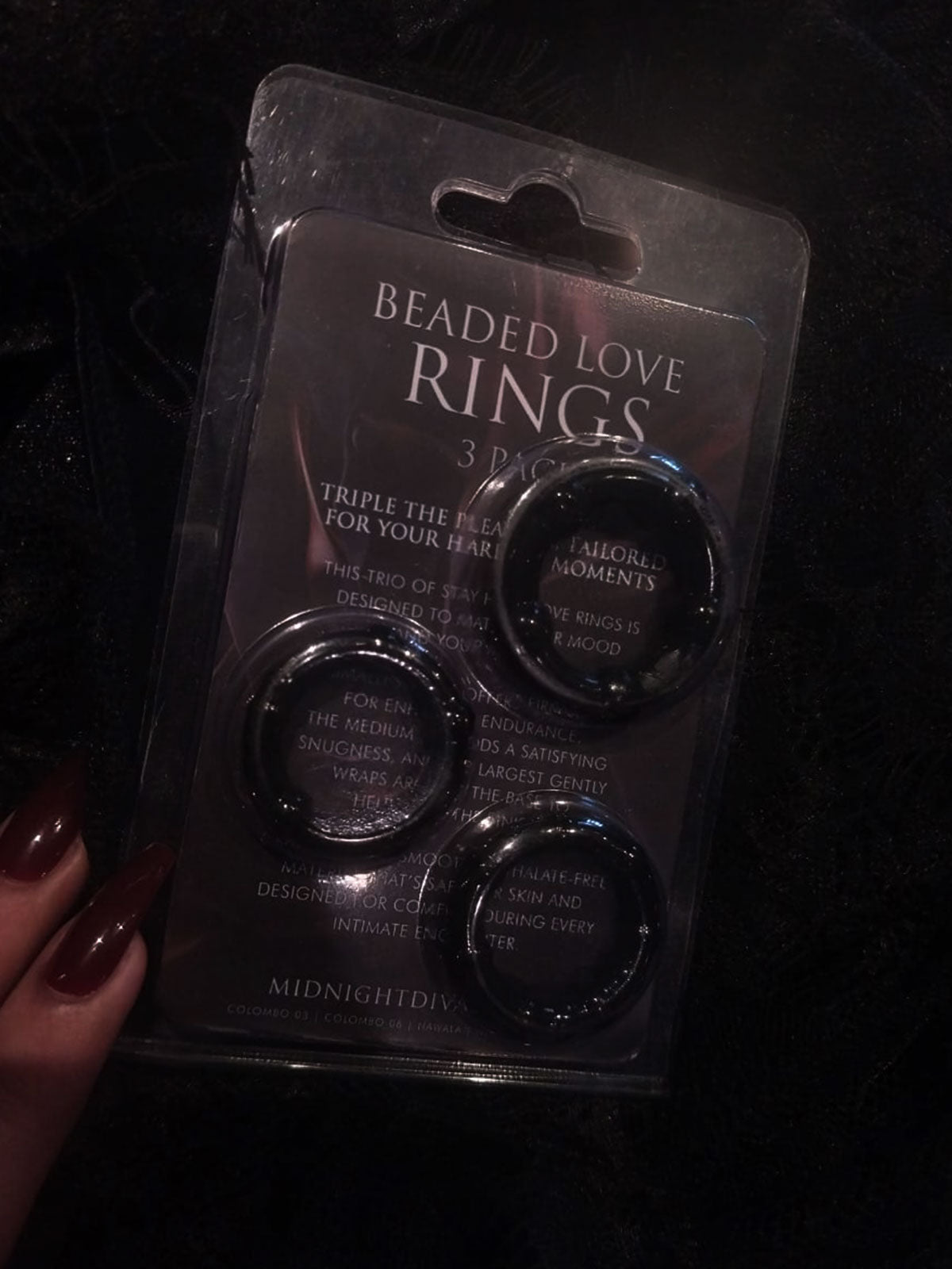 Beaded Love-ring | 3 Pack