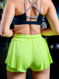 High Waisted Super Short - Neon Green