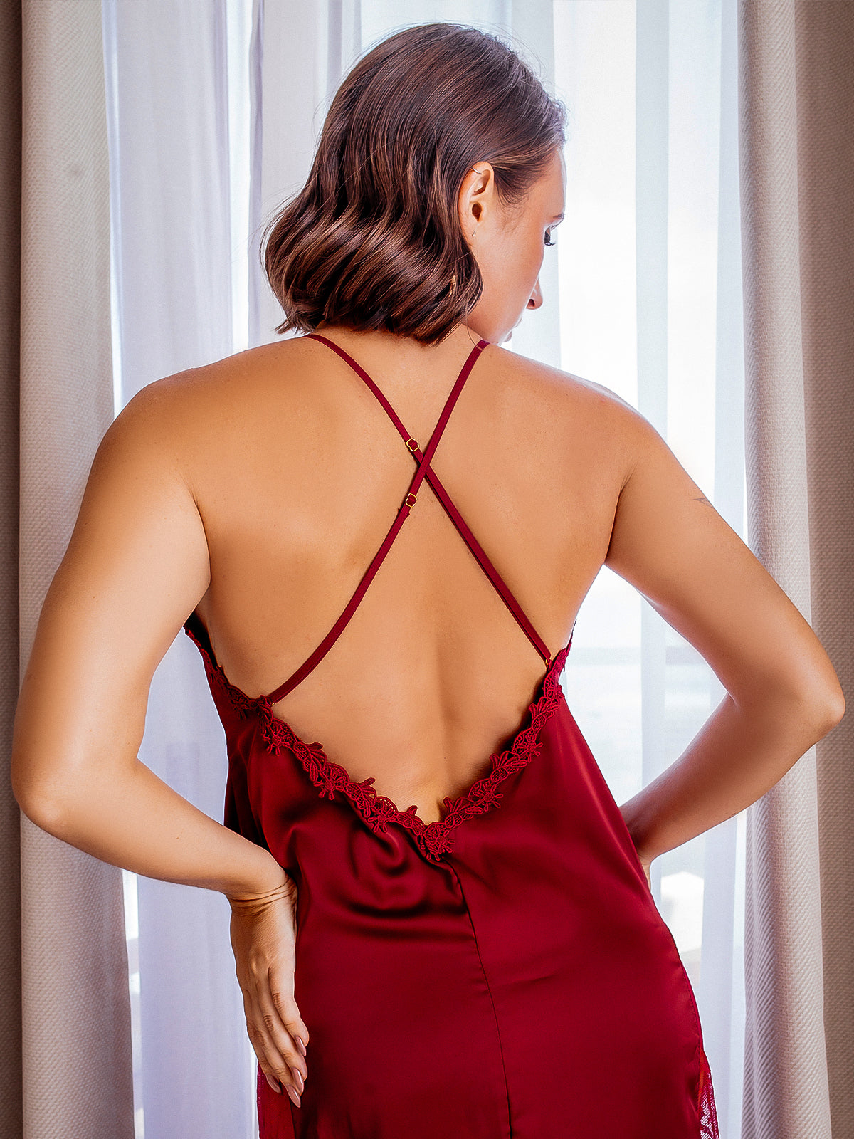 Joanna Angel Maxi Slip - Red