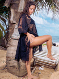 Maya Black Beach Kimono