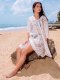 Maya Pearl Beach Kimono - Ivory