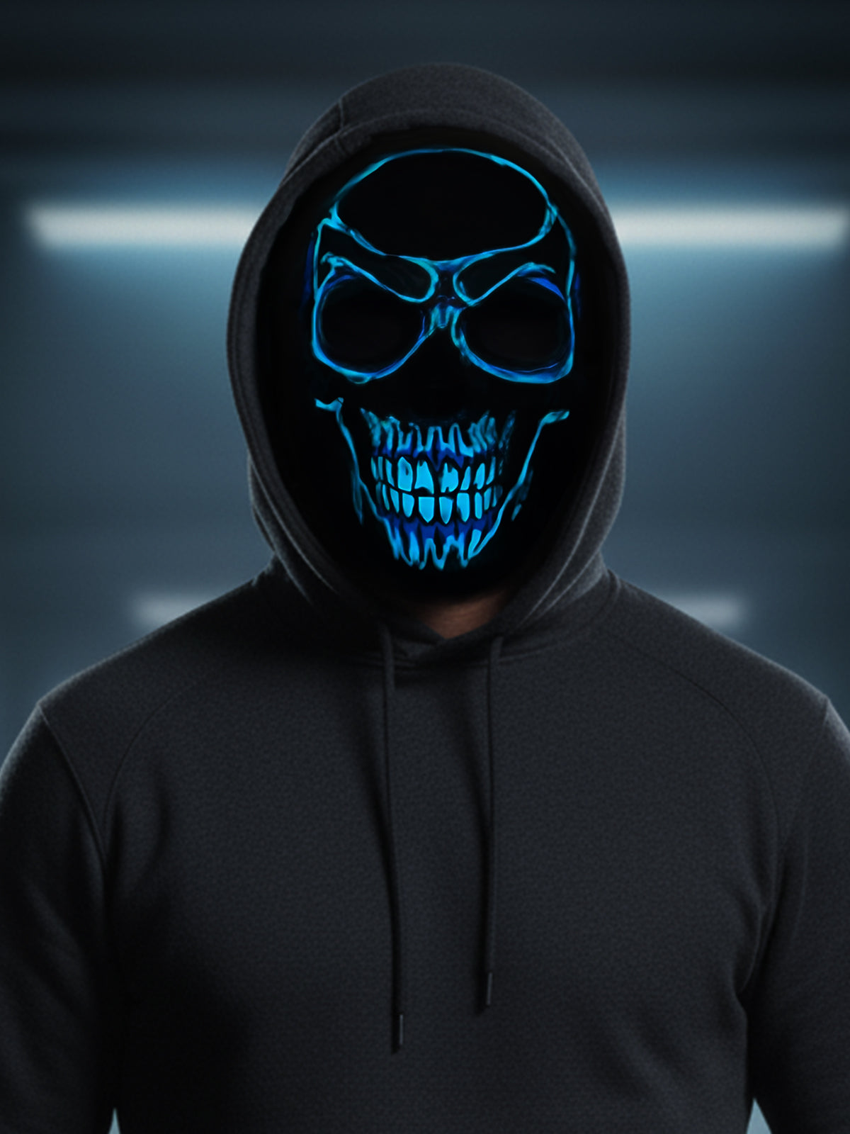 LED Skully Boo Mask