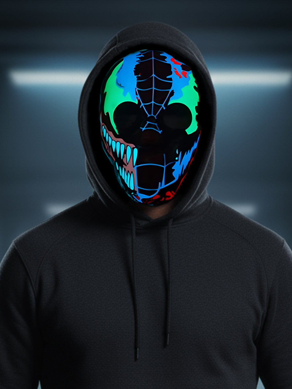 LED Skully Boo Mask