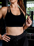 Super Sculpt T-Back Sports Bra - Black