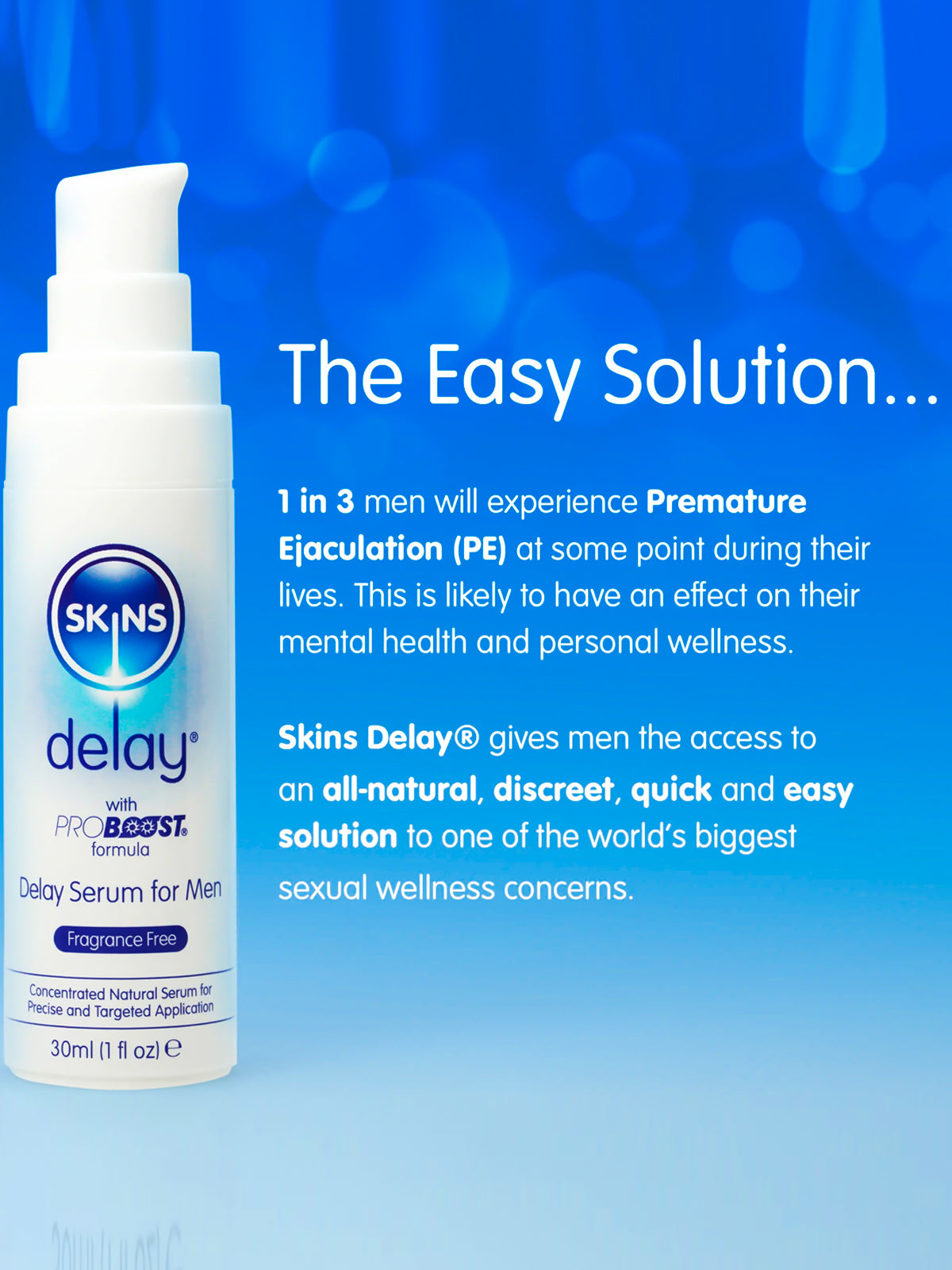 Skins (USA) Delay Serum 30ml.
