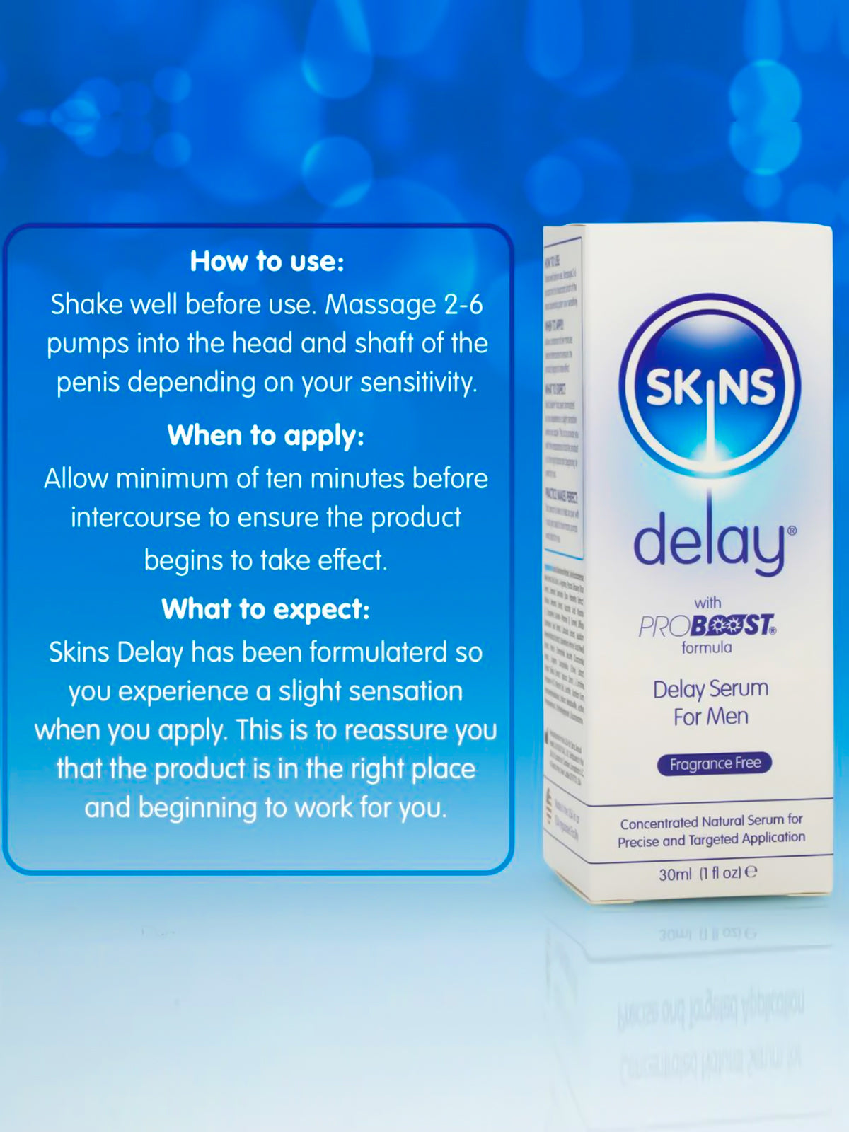 Skins (USA) Delay Serum 30ml.