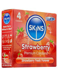 Skins (UK) Condoms 4 Pack - Strawberry