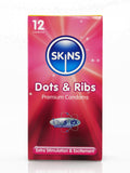 Skins Condoms Dots & Ribs Condoms  - 12 Pack