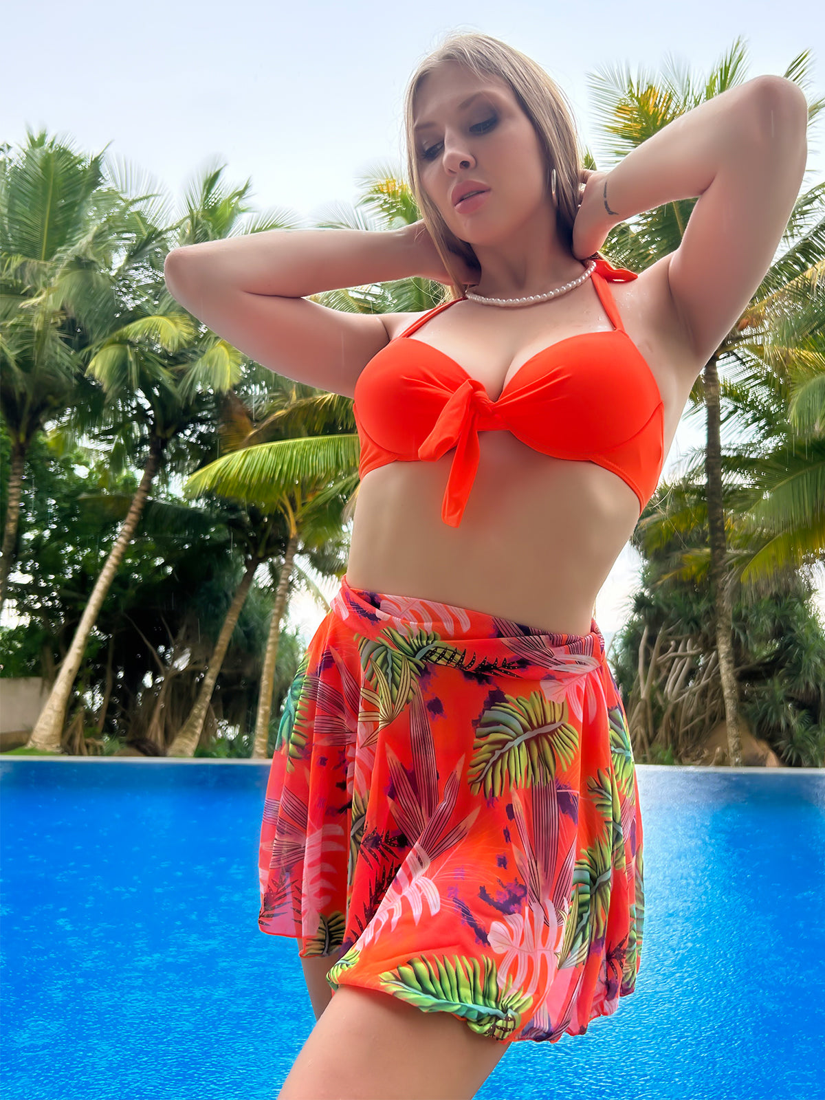 Paradise Floral Bikini & Skirt