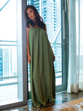 Backless Babe Dress - Light Olive