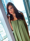 Backless Babe Dress - Light Olive