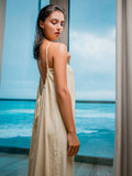 Backless Babe Dress - Beige