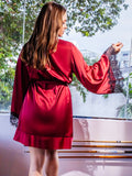 Bianca Bae Cozy Robe - Maroon