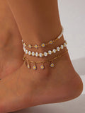 Bloom Babe Layered Anklet