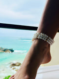 Classic Pearl Layered Anklet
