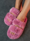 Cozy Soft Fluffy Slides