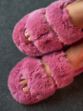 Cozy Soft Fluffy Slides