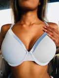 Cozy Chic Full Coverage Bra - Light Blue