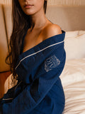 Diva Bathrobe | Navy Blue