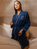 Diva Bathrobe | Navy Blue