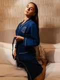 Diva Bathrobe | Navy Blue
