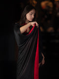 Drac Babe Flip Cape - Black N Red