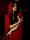 Drac Babe Flip Cape - Black N Red