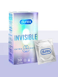 Durex Invincible Extra Lubricated Condom - 10 Pack