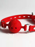 Echo-Less Siren Ball Gag - Red