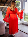 Emma Rosie Maxi Robe - Red