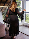 Emma Rosie Maxi Robe - Black