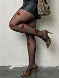 Hot Lips Red Pantyhose