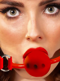 Echo-Less Siren Ball Gag - Red