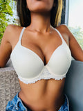 Lace Wing T-Shirt Bra - White