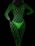 Lana Neon Fishnet Bodystocking