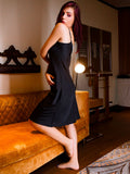 Lisa Silky Slip - Black
