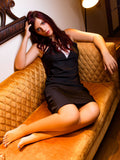 Lisa Silky Slip - Black