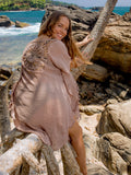 Loni Ocean Muse Caftan - Light Brown