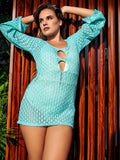 Lulu Crochet Cover-up - Mint