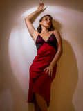 Mandy Muse Satin Slip - Red
