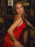 Mandy Dee Love Knot Slip - Red