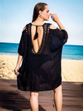 Merina Cover-Up Dress - Black