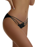 Raven Delight Lace Strappy Panty