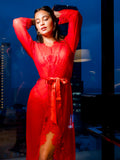 Rosalina Love Maxi Robe - Red