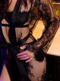 Selee Lace Sheer Robe
