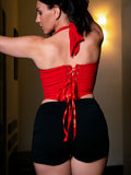 Viola Corset Top - Red