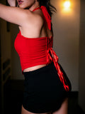 Viola Corset Top - Red