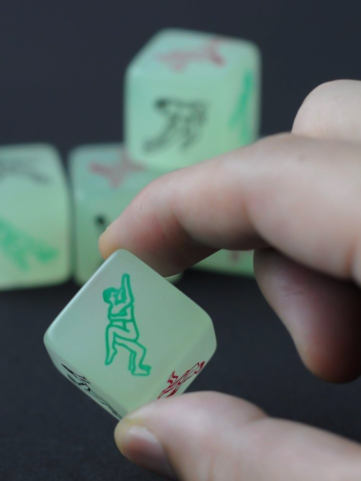 Glow in the Dark Dice - Positions