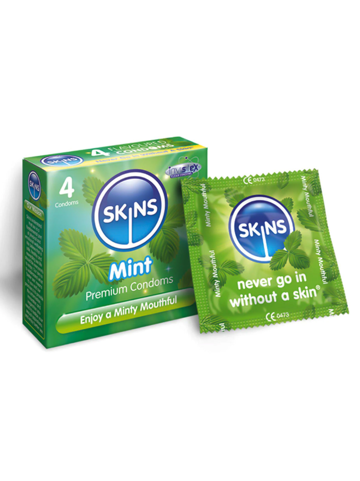 Skins (UK) Condoms 4 Pack - Mint