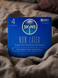 Skins (UK) Condoms Non - Latex 4 Pack